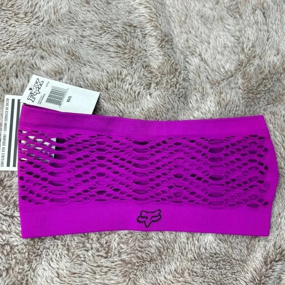 Womens Fox Racing HELLO! Bandeau Purple Top Size XS/S New - Picture 6 of 13